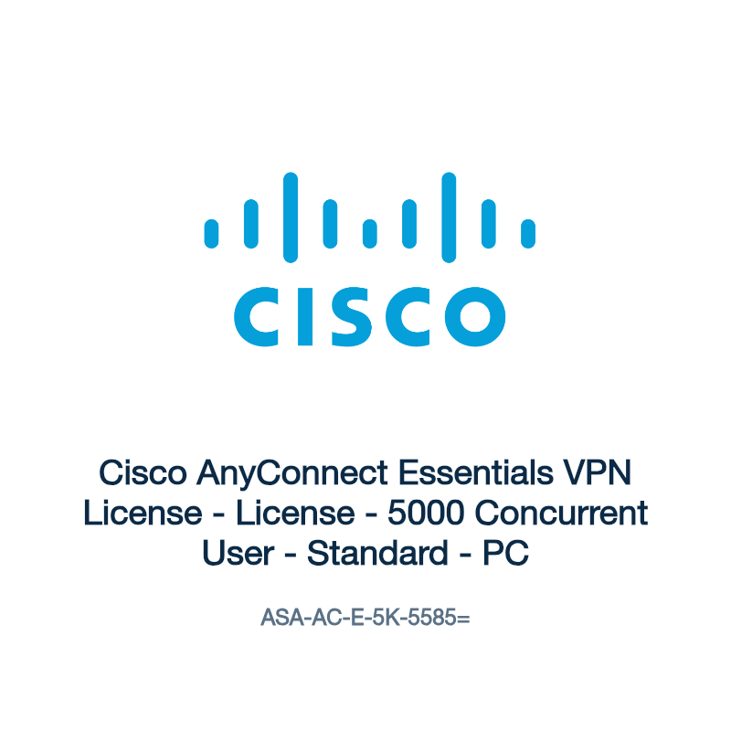 ASA-AC-E-5K-5585=: Cisco AnyConnect Essentials VPN License