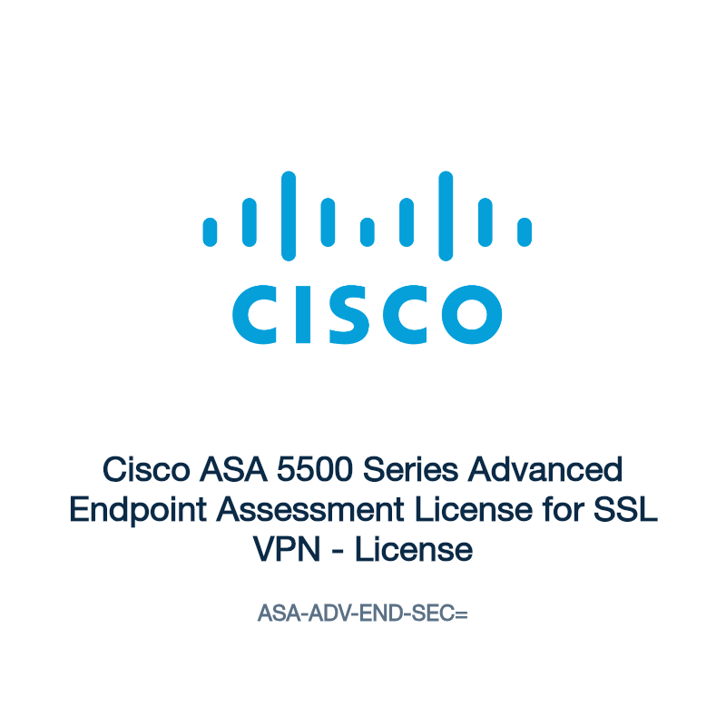 ASA-ADV-END-SEC=: Cisco ASA 5500 Series Advanced Endpoint Assessment License for SSL VPN