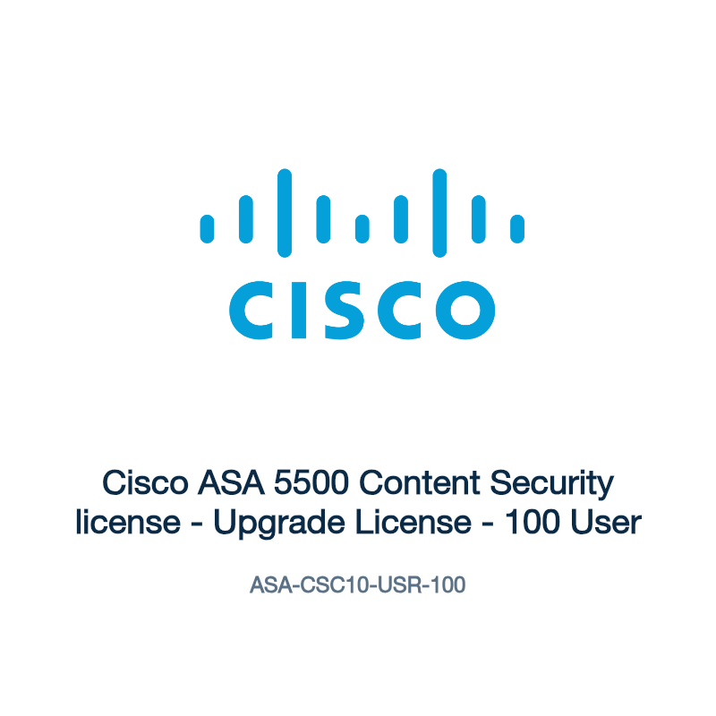 ASA-CSC10-USR-100: Cisco ASA 5500 Content Security license