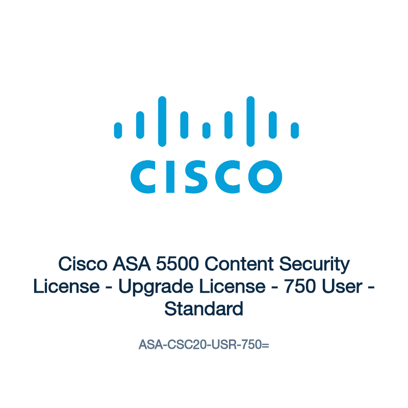 ASA-CSC20-USR-750=: Cisco ASA 5500 Content Security License