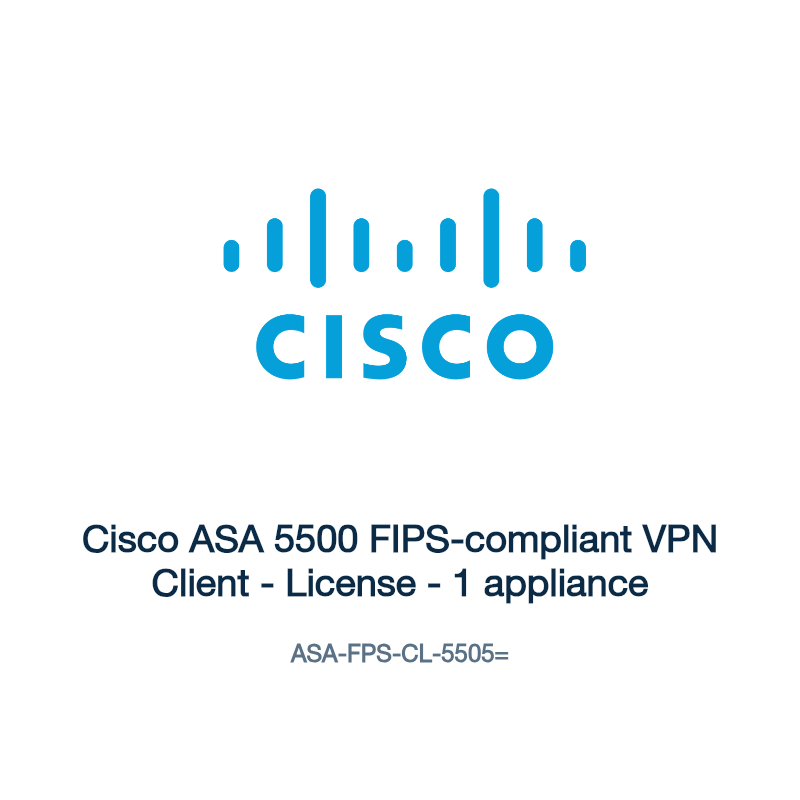 ASA-FPS-CL-5505=: Cisco ASA 5500 FIPS-compliant VPN Client
