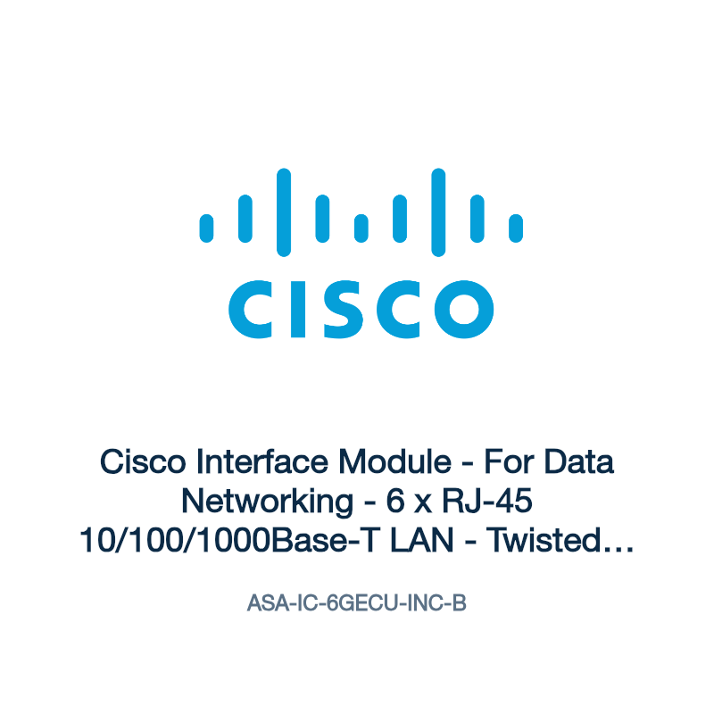 ASA-IC-6GECU-INC-B: Cisco Interface Module