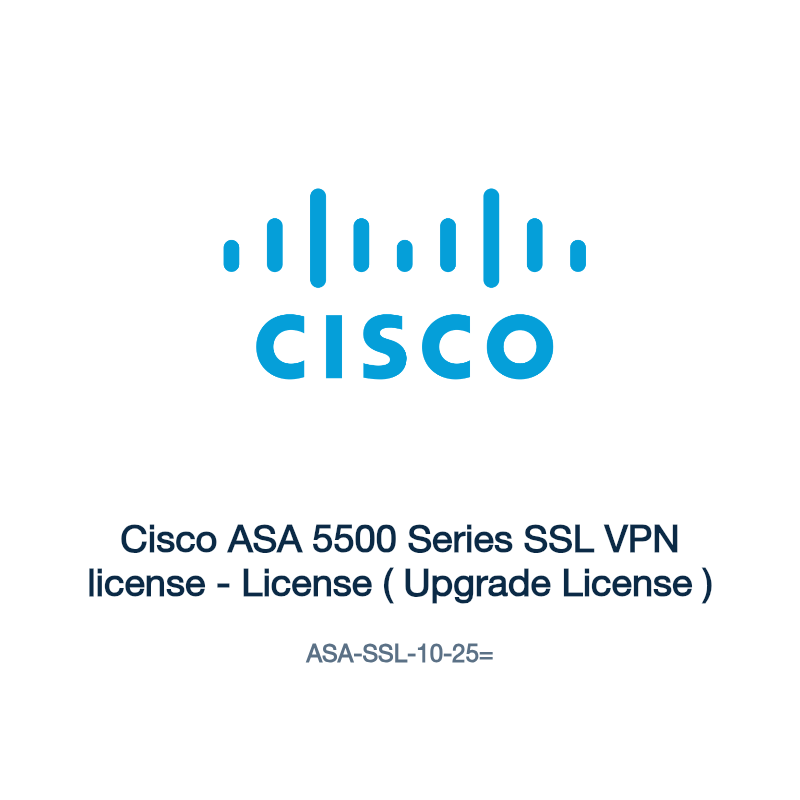 ASA-SSL-10-25=: Cisco ASA 5500 Series SSL VPN license