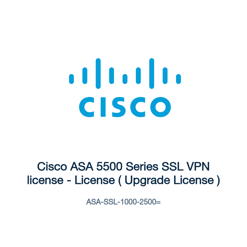 ASA-SSL-1000-2500=: Cisco ASA 5500 Series SSL VPN license
