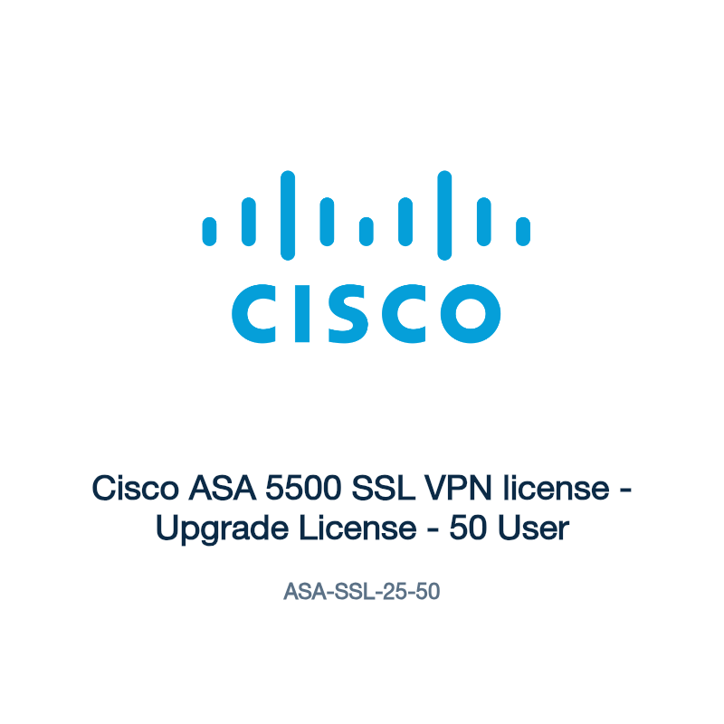 ASA-SSL-25-50: Cisco ASA 5500 SSL VPN license