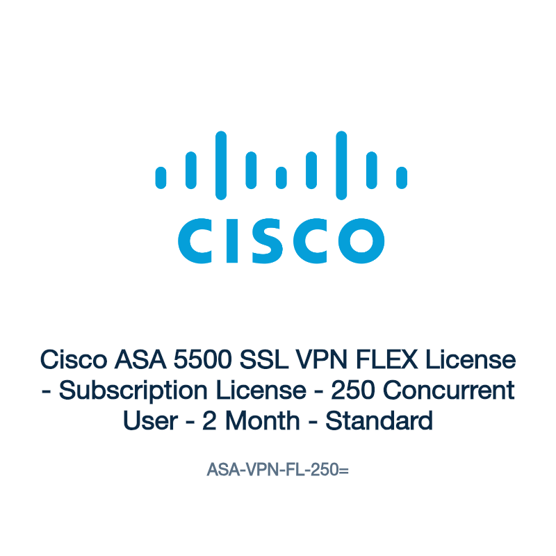 ASA-VPN-FL-250=: Cisco ASA 5500 SSL VPN FLEX License