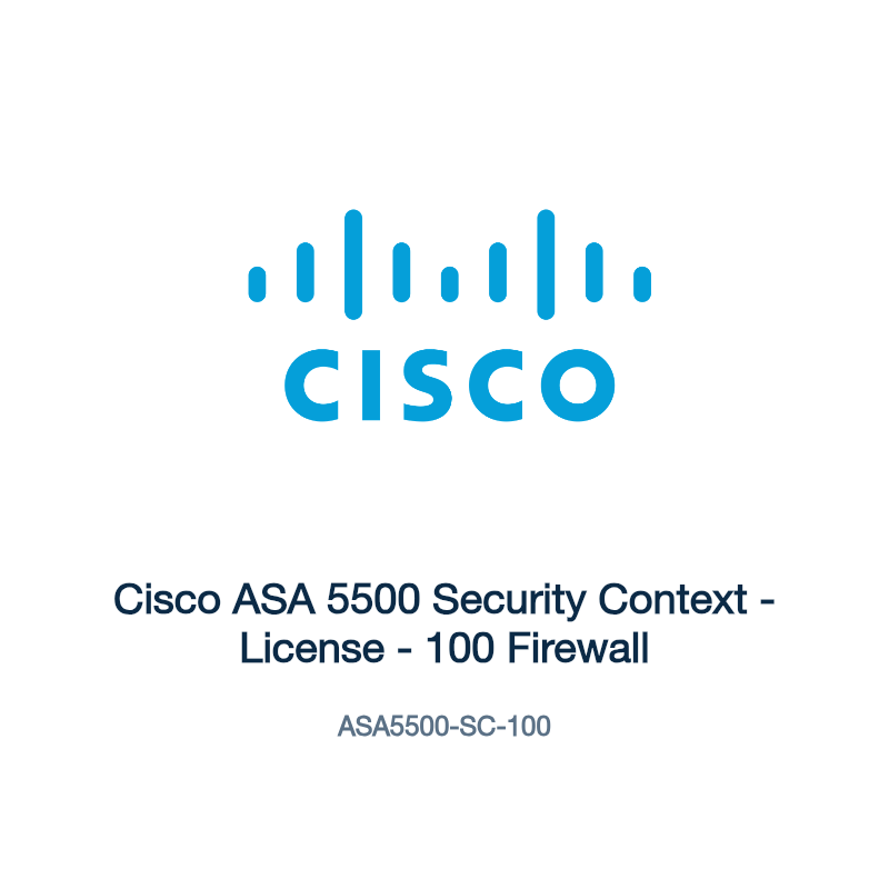 ASA5500-SC-100: Cisco ASA 5500 Security Context
