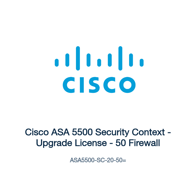 ASA5500-SC-20-50=: Cisco ASA 5500 Security Context