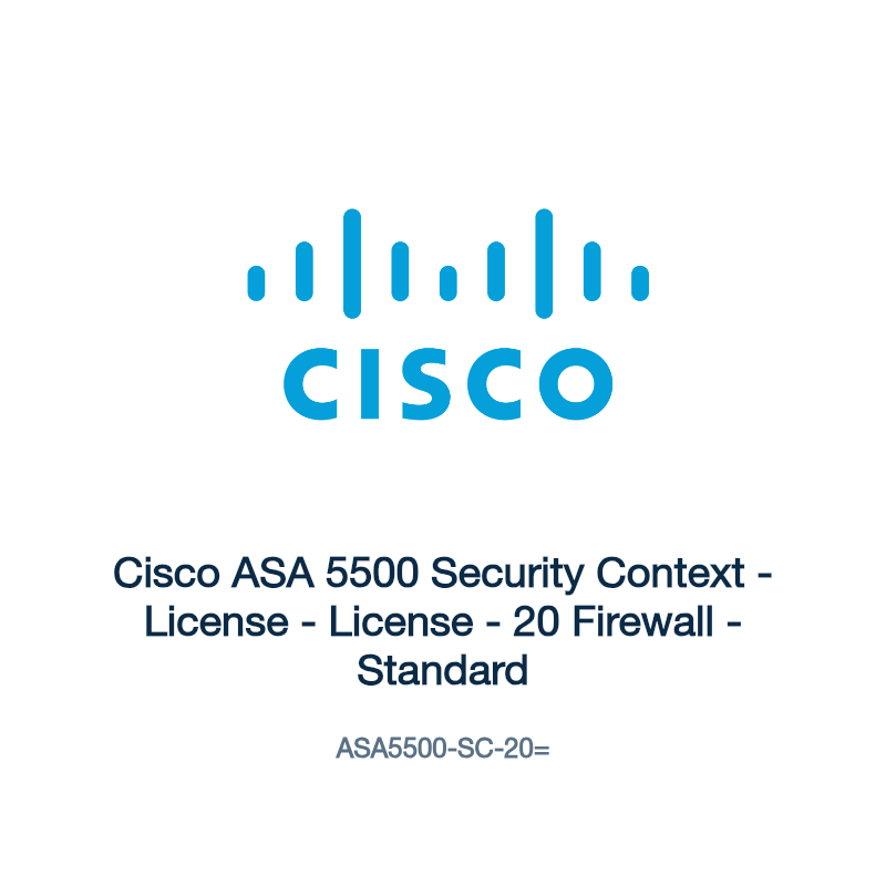 ASA5500-SC-20=: Cisco ASA 5500 Security Context
