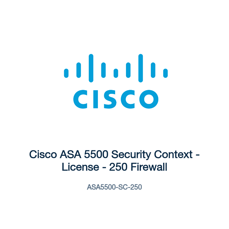 ASA5500-SC-250: Cisco ASA 5500 Security Context