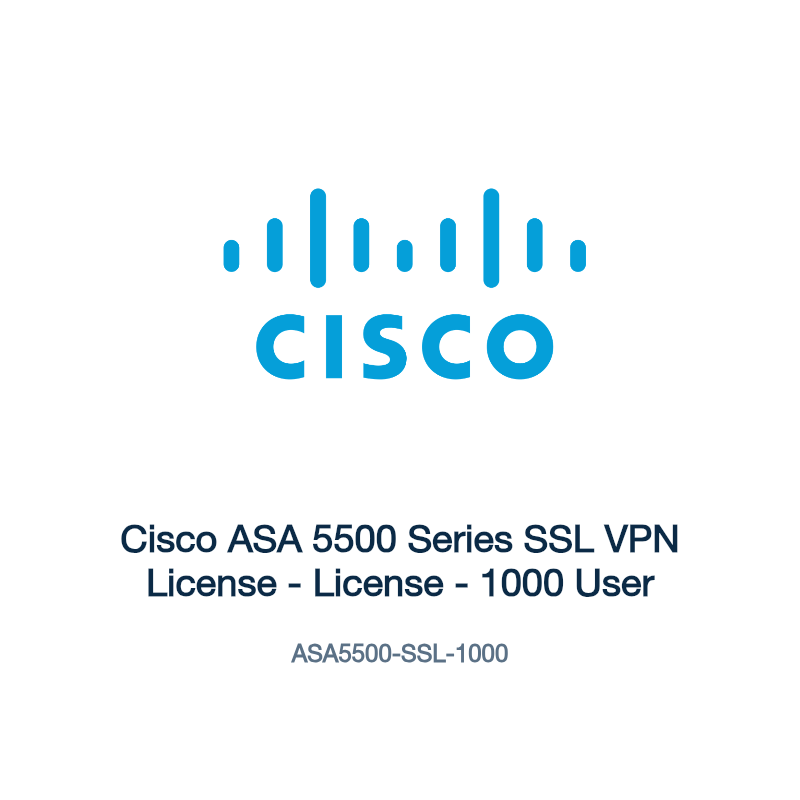 ASA5500-SSL-1000: Cisco ASA 5500 Series SSL VPN License