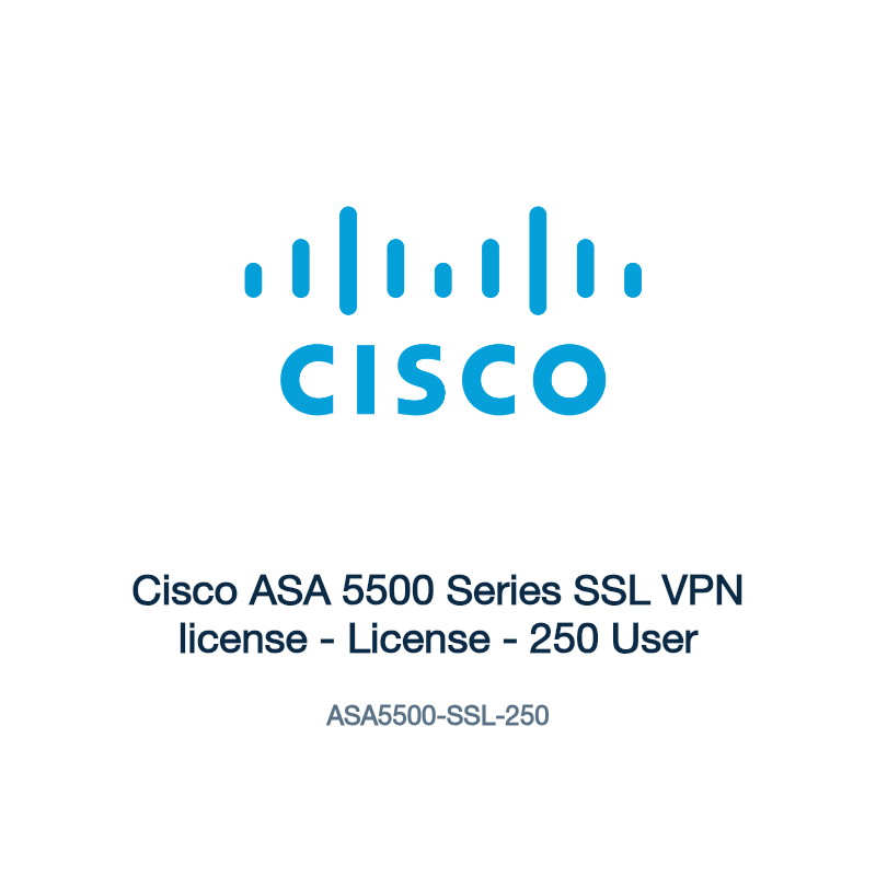 ASA5500-SSL-250: Cisco ASA 5500 Series SSL VPN license