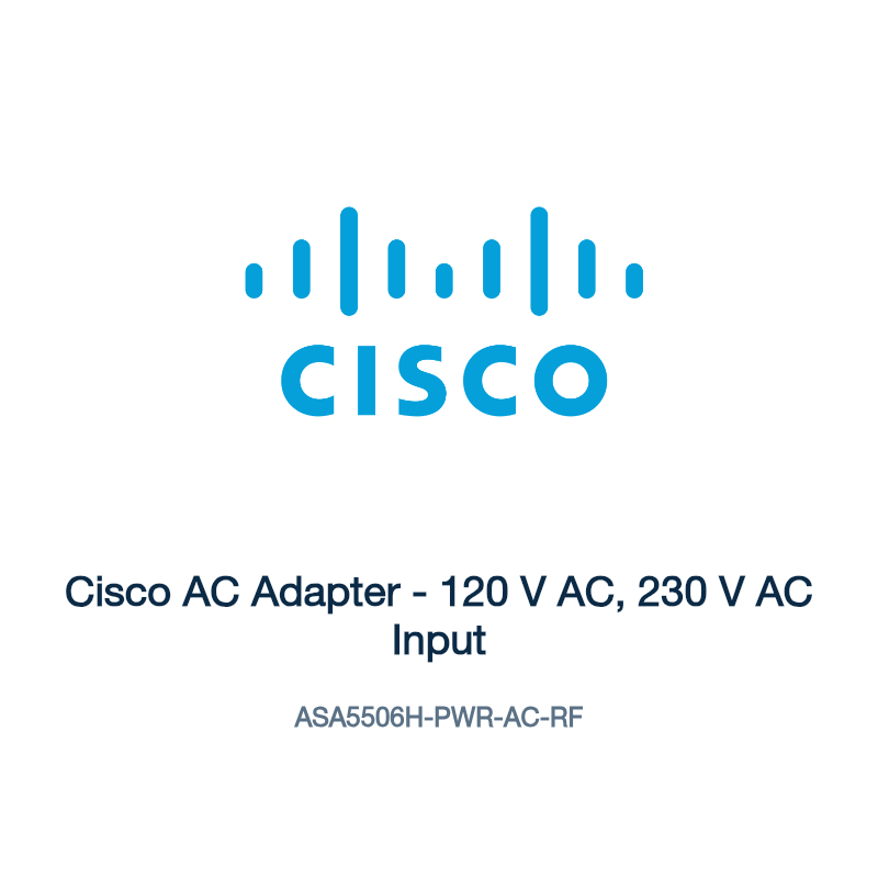 ASA5506H-PWR-AC-RF: Cisco AC Adapter