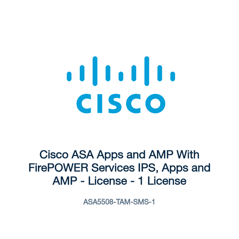 ASA5508-TAM-SMS-1: Cisco ASA Apps and AMP With FirePOWER Services IPS, Apps and AMP