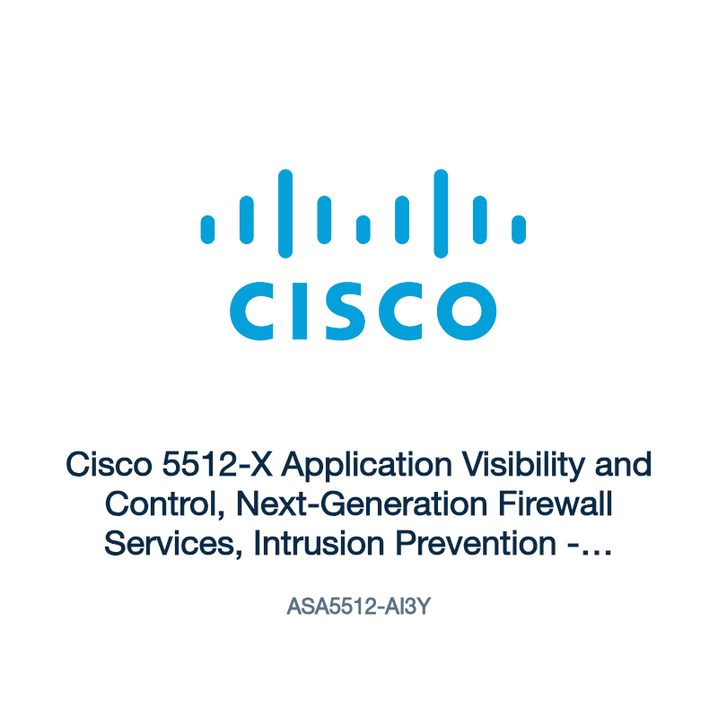 ASA5512-AI3Y: Cisco 5512-X Application Visibility and Control, Next-Generation