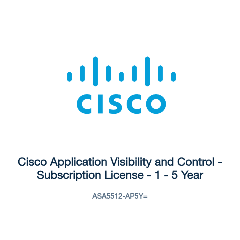 ASA5512-AP5Y=: Cisco Application Visibility and Control