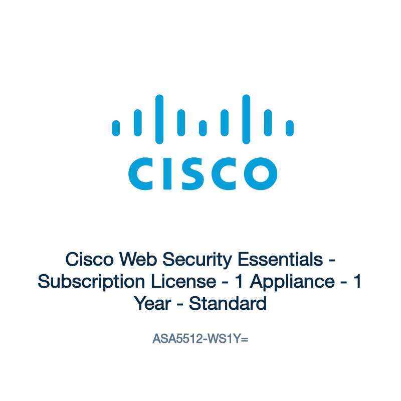 ASA5512-WS1Y=: Cisco Web Security Essentials