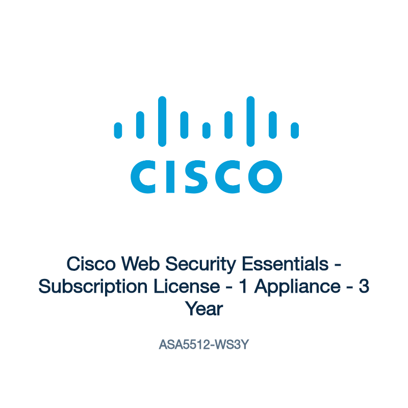 ASA5512-WS3Y: Cisco Web Security Essentials