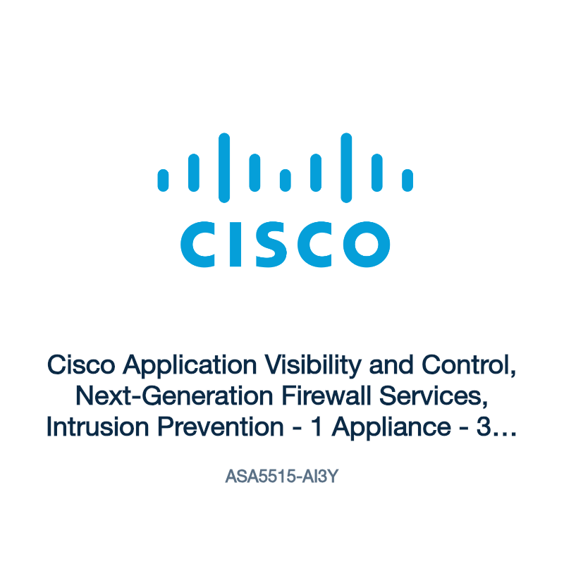 ASA5515-AI3Y: Cisco Application Visibility and Control, Next-Generation Firewall