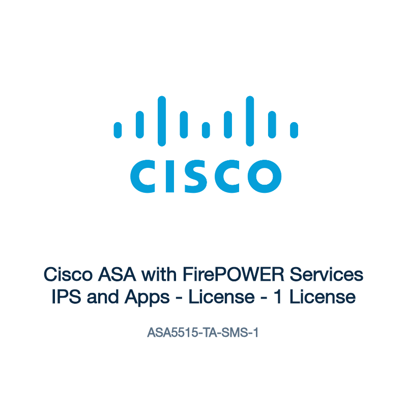ASA5515-TA-SMS-1: Cisco ASA with FirePOWER Services IPS and Apps