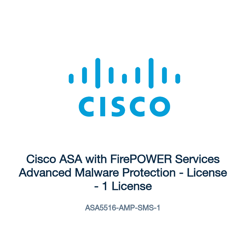 ASA5516-AMP-SMS-1: Cisco ASA with FirePOWER Services Advanced Malware Protection