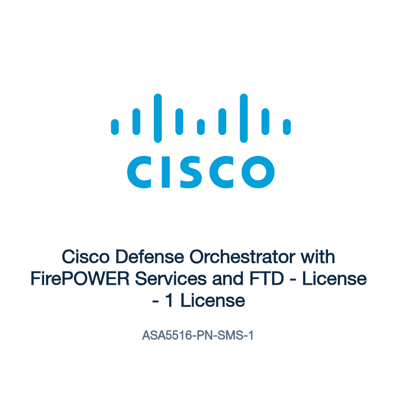 ASA5516-PN-SMS-1: Cisco Defense Orchestrator with FirePOWER Services and FTD