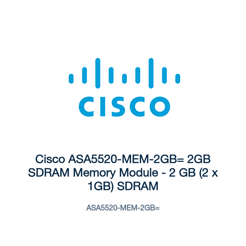 ASA5520-MEM-2GB=: Cisco ASA5520-MEM-2GB= 2GB SDRAM Memory Module