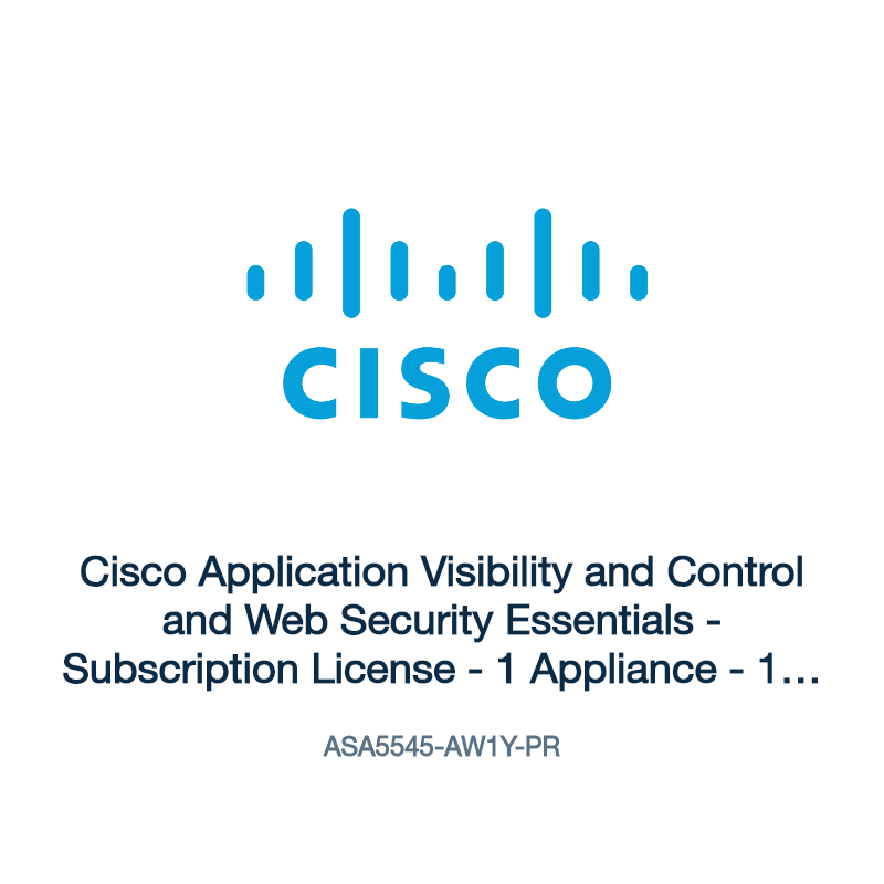 ASA5545-AW1Y-PR: Cisco Application Visibility and Control and Web Security Essentials