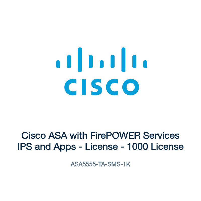 ASA5555-TA-SMS-1K: Cisco ASA with FirePOWER Services IPS and Apps