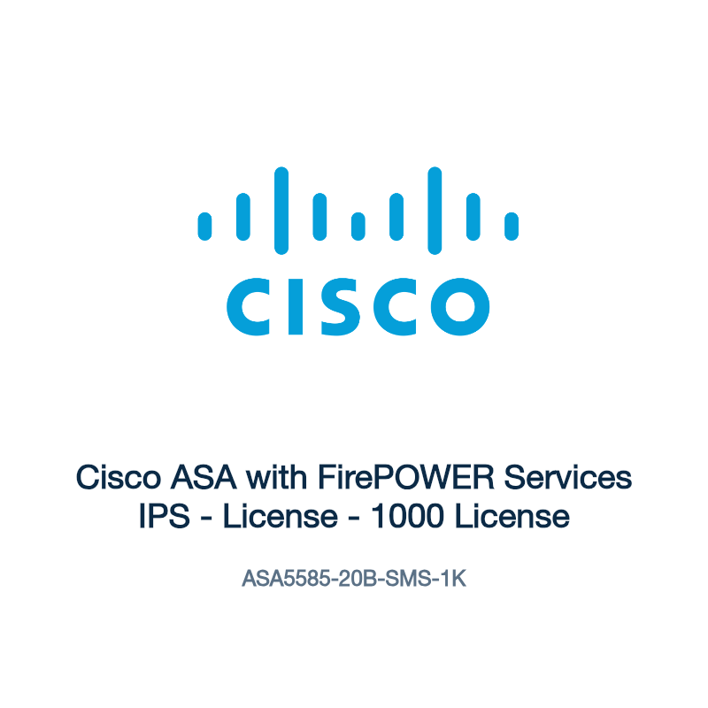 ASA5585-20B-SMS-1K: Cisco ASA with FirePOWER Services IPS