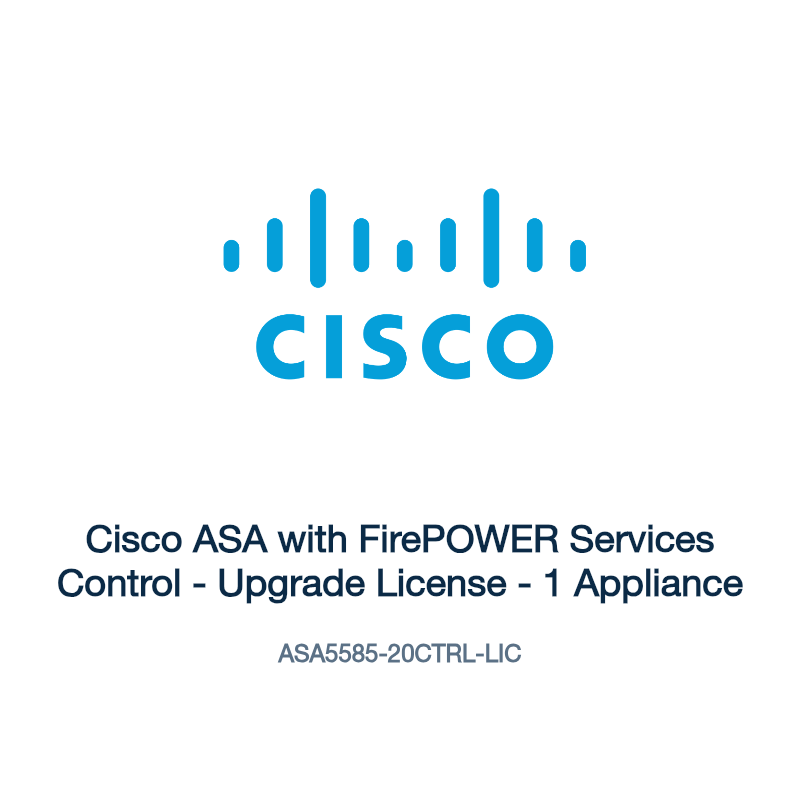 ASA5585-20CTRL-LIC: Cisco ASA with FirePOWER Services Control