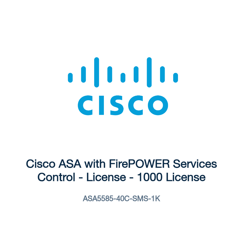 ASA5585-40C-SMS-1K: Cisco ASA with FirePOWER Services Control