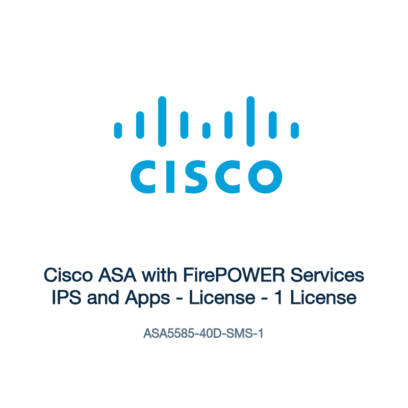 ASA5585-40D-SMS-1: Cisco ASA with FirePOWER Services IPS and Apps