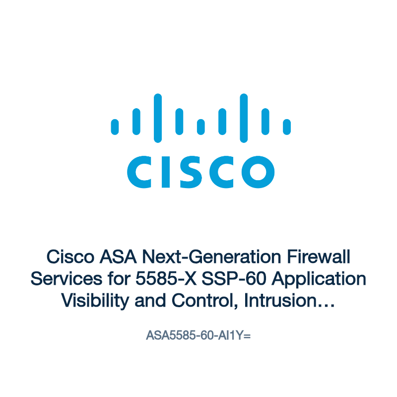 ASA5585-60-AI1Y=: Cisco ASA Next-Generation Firewall Services for 5585-X SSP-60
