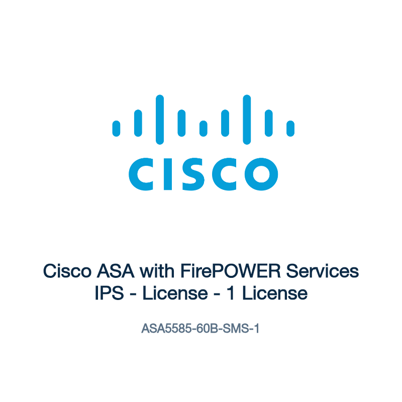 ASA5585-60B-SMS-1: Cisco ASA with FirePOWER Services IPS