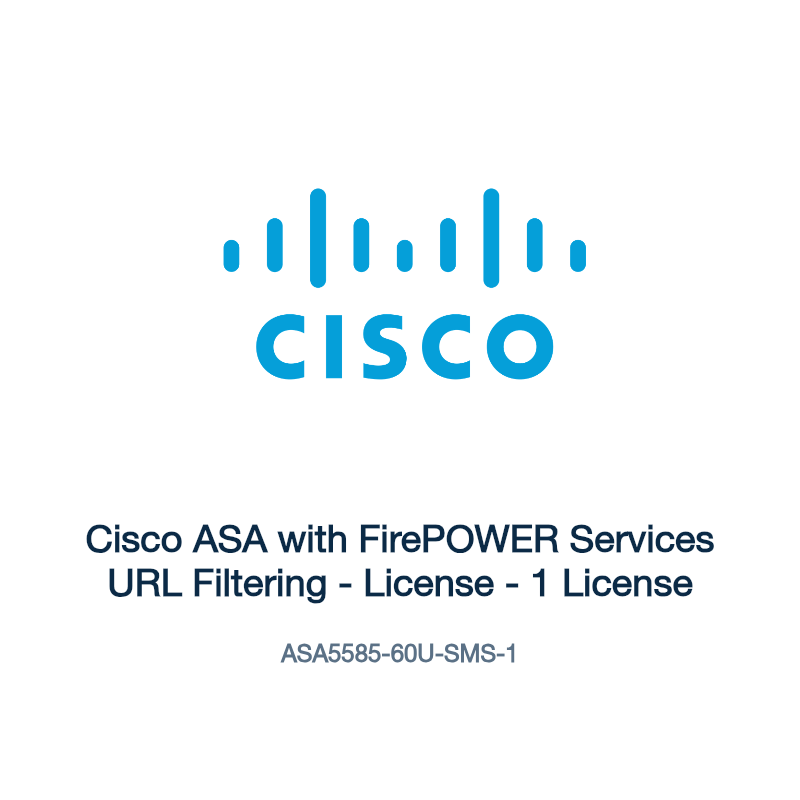 ASA5585-60U-SMS-1: Cisco ASA with FirePOWER Services URL Filtering