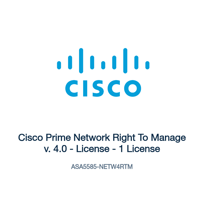 ASA5585-NETW4RTM: Cisco Prime Network Right To Manage v. 4.0