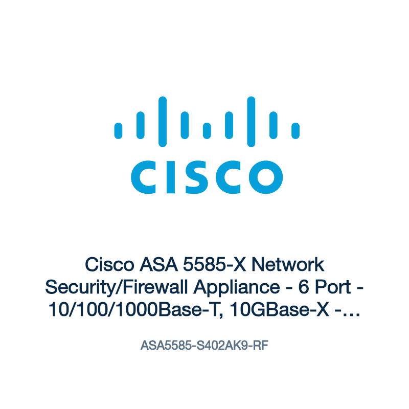 ASA5585-S402AK9-RF: Cisco ASA 5585-X Network Security/Firewall Appliance
