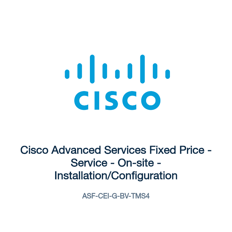 ASF-CEI-G-BV-TMS4: Cisco Advanced Services Fixed Price