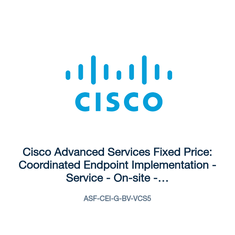 ASF-CEI-G-BV-VCS5: Cisco Advanced Services Fixed Price: Coordinated Endpoint