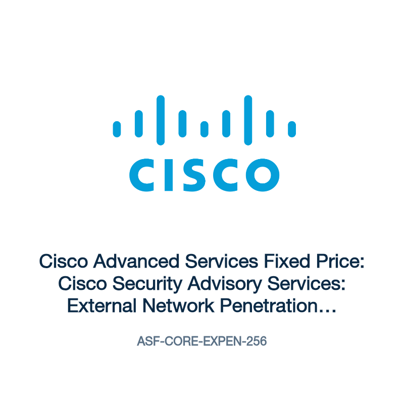 ASF-CORE-EXPEN-256: Cisco Advanced Services Fixed Price: Cisco Security Advisory