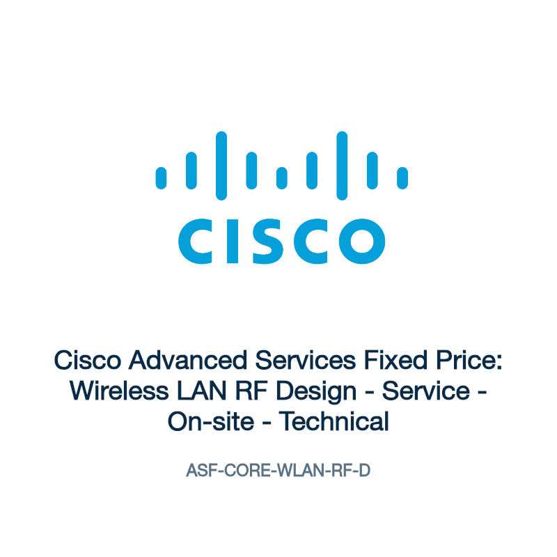 ASF-CORE-WLAN-RF-D: Cisco Advanced Services Fixed Price: Wireless LAN RF Design