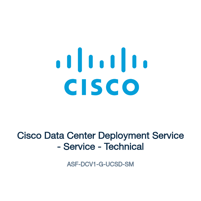 ASF-DCV1-G-UCSD-SM: Cisco Data Center Deployment Service