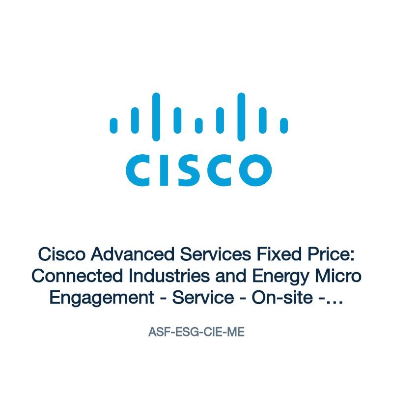 ASF-ESG-CIE-ME: Cisco Advanced Services Fixed Price: Connected Industries and Energy