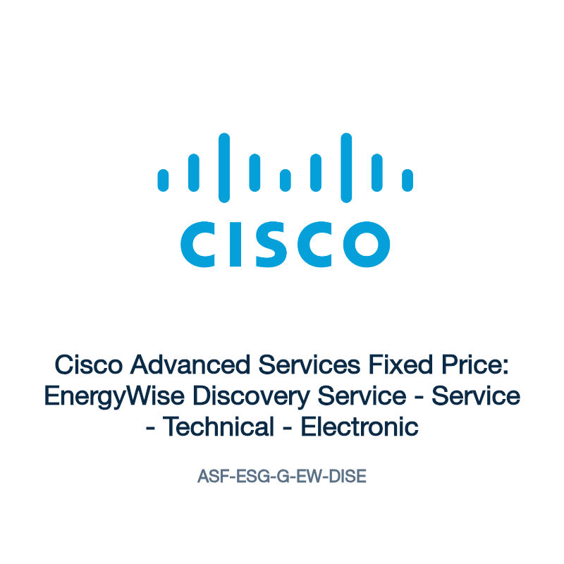 ASF-ESG-G-EW-DISE: Cisco Advanced Services Fixed Price: EnergyWise Discovery Service