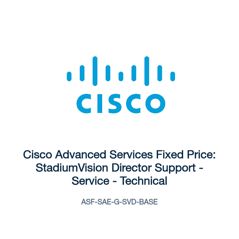 ASF-SAE-G-SVD-BASE: Cisco Advanced Services Fixed Price: StadiumVision Director Support