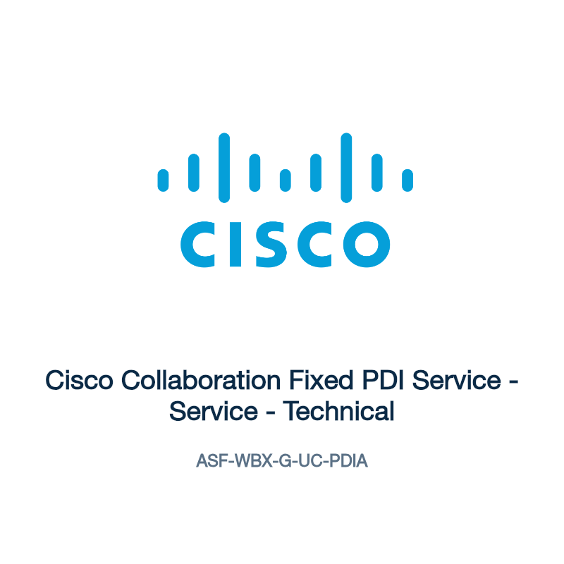 ASF-WBX-G-UC-PDIA: Cisco Collaboration Fixed PDI Service