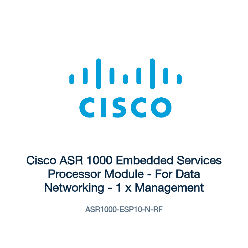ASR1000-ESP10-N-RF: Cisco ASR 1000 Embedded Services Processor Module