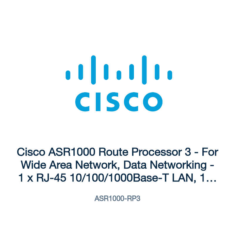 ASR1000-RP3: Cisco ASR1000 Route Processor 3