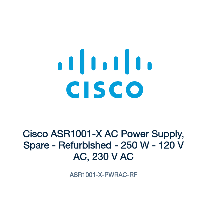 ASR1001-X-PWRAC-RF: Cisco ASR1001-X AC Power Supply, Spare